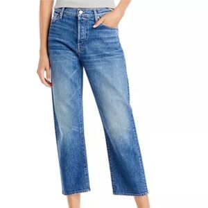 MOTHER Blue Wide-Leg Jeans